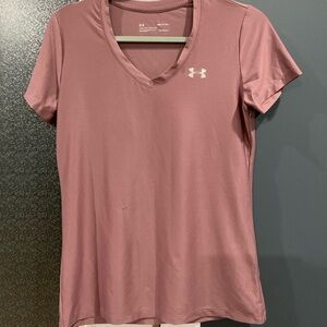 Under Armour Women's Mauve V-Neck Tee